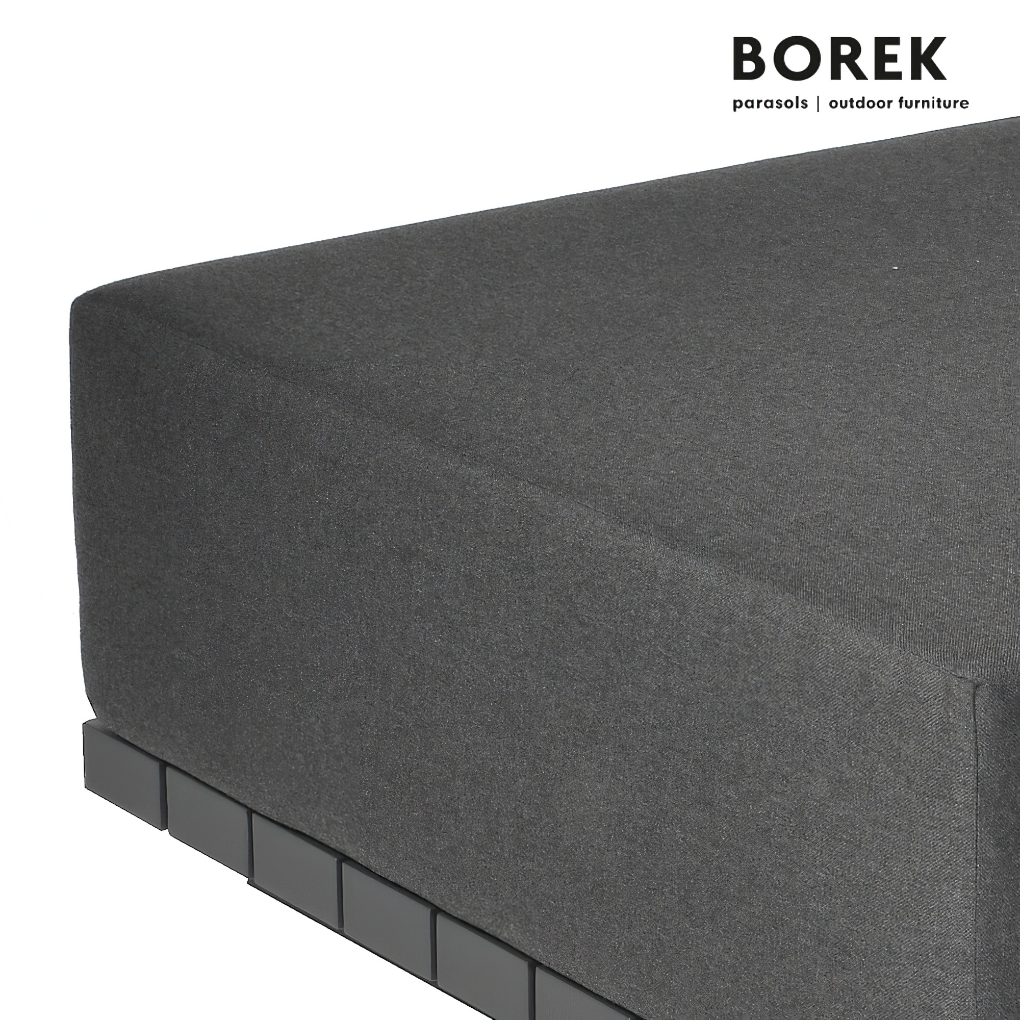 Tabouret îlot de jardin par Borek - Aluminium - Borek - Incl. Coussins - Îlot de sièges Murcia / Anthracite