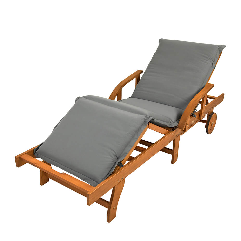 Coussin design extra large pour chaise longue - 205cm - Glarus Coussin pour chaise longue / Gris