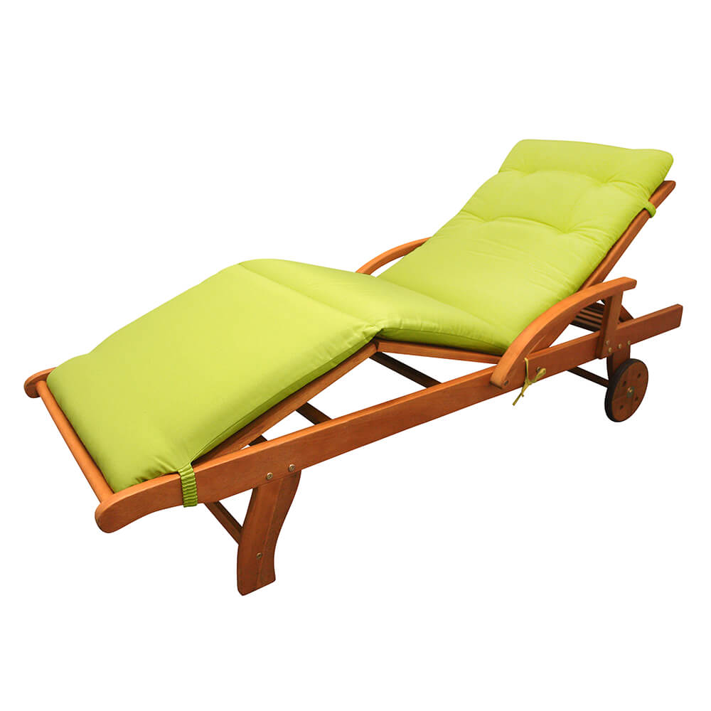 Beau coussin de 190 cm pour les chaises longues en coton - Picta Coussin pour chaise longue / Jaune