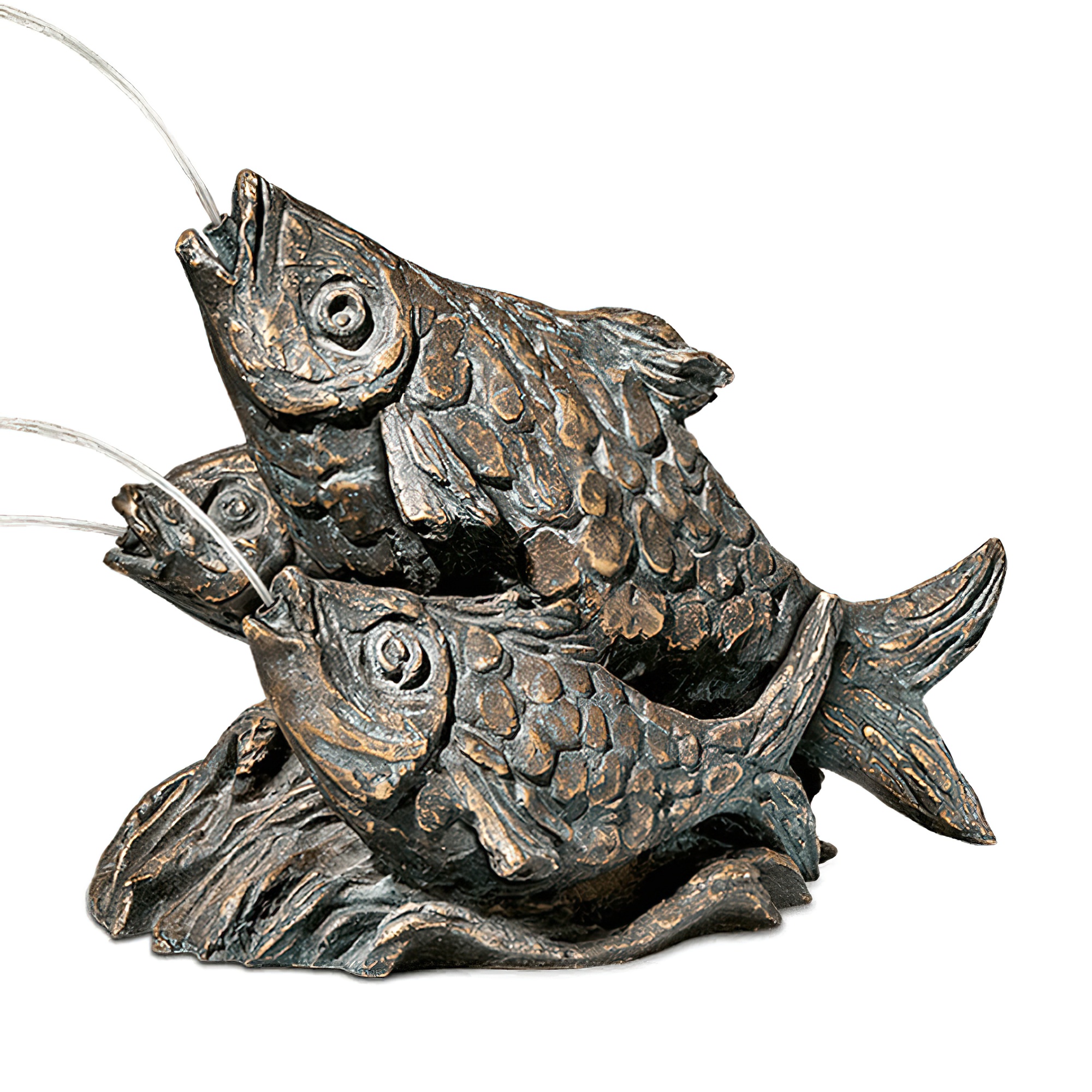 Gargouille en bronze - Sculptures de poissons - Gargouille poissons