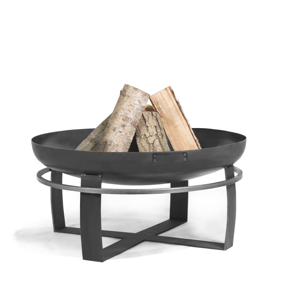 Set de grillades - Bac à feu en acier et gril à trois pieds avec grille - Lunios gril de jardin / 70cm / sans manivelle
