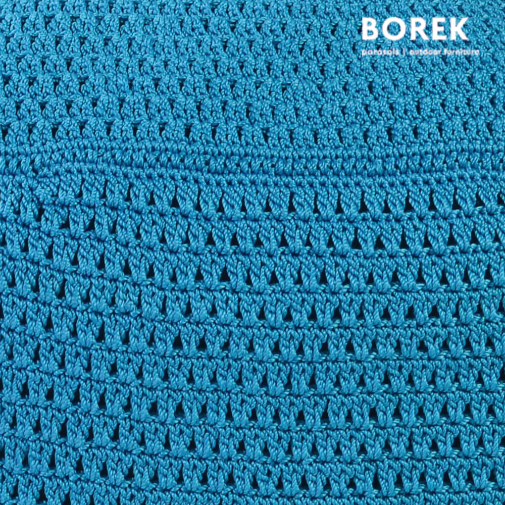 Pouf de jardin en corde d'Ardenza - Borek - turquoise - Crochette Coussin d'assise