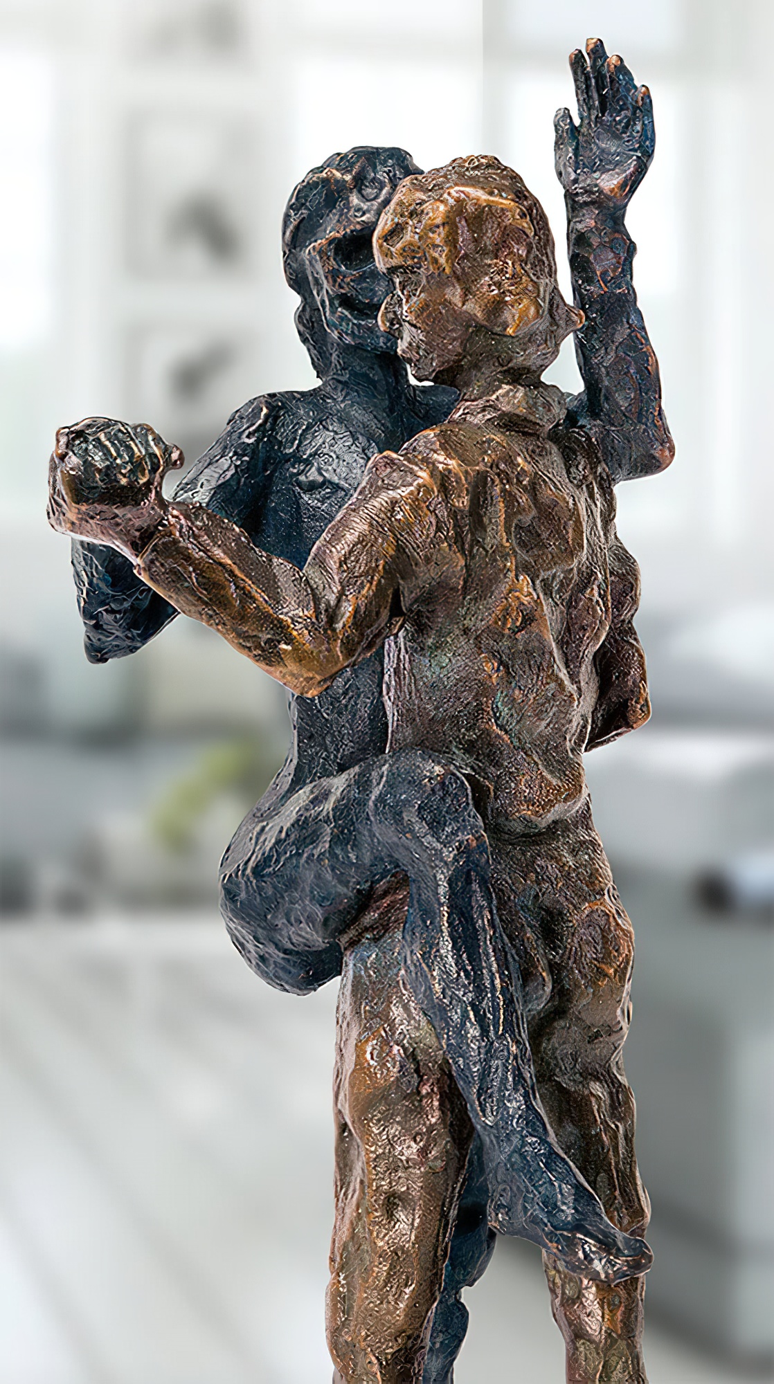 Homme et femme dansant - Sculpture en bronze de designer - Couple Tango Printemps