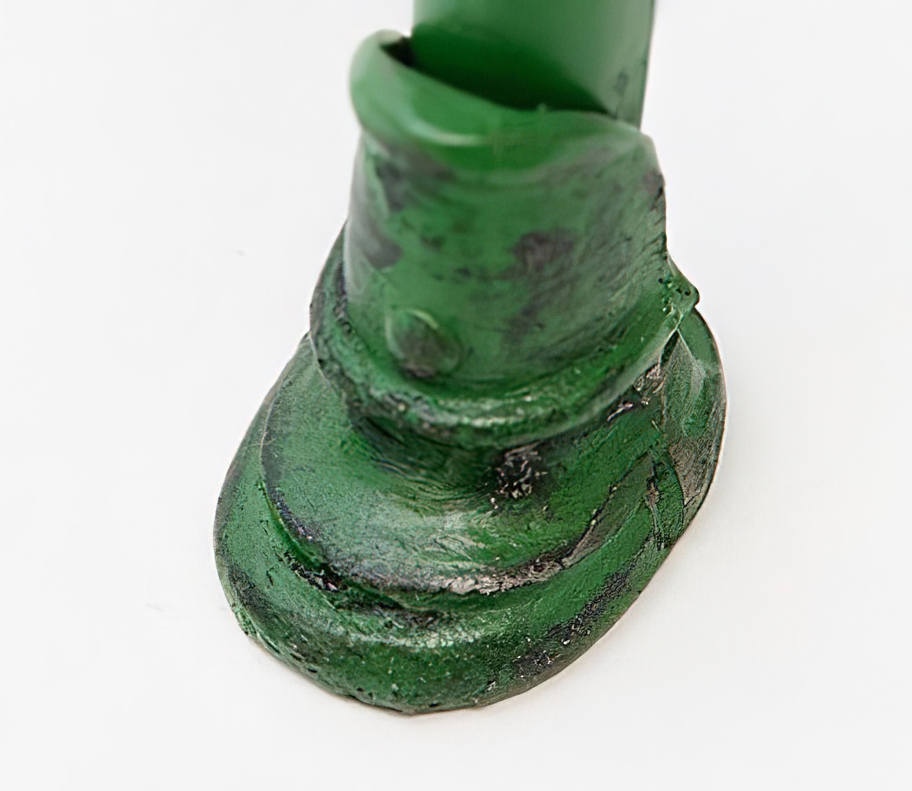 Table de jardin ronde en fer forgé antique - Maurine / blanc