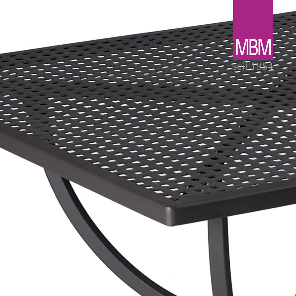 Table de terrasse carrée en métal - MBM - Fer - 75x75x73cm - Table Romeo