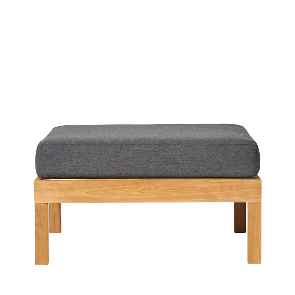 Beau tabouret de salon avec revêtement pour le jardin - Lucy Lounge-Hocker / Blanc