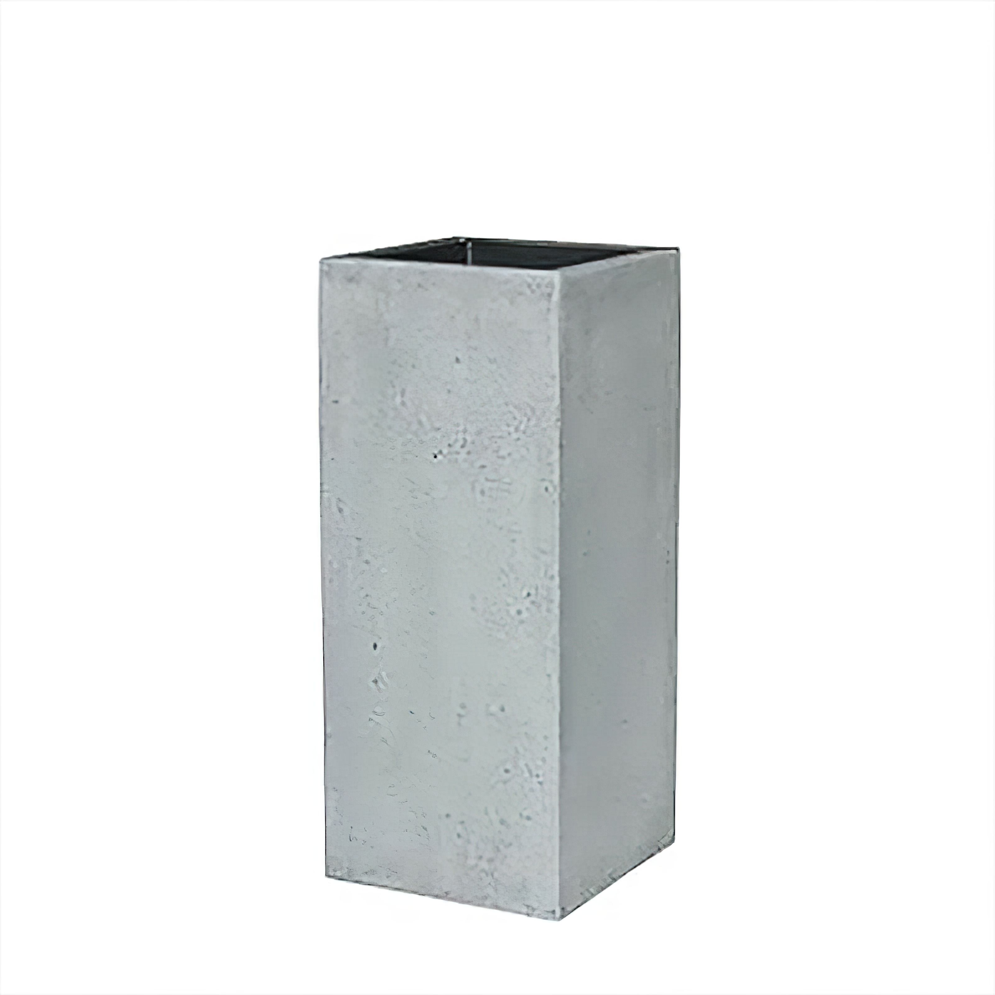 Vase de jardin en polystone - aspect béton - avec insert - Garessio / 75x31x31cm (hxlxp) / sans indicateur de niveau d'eau
