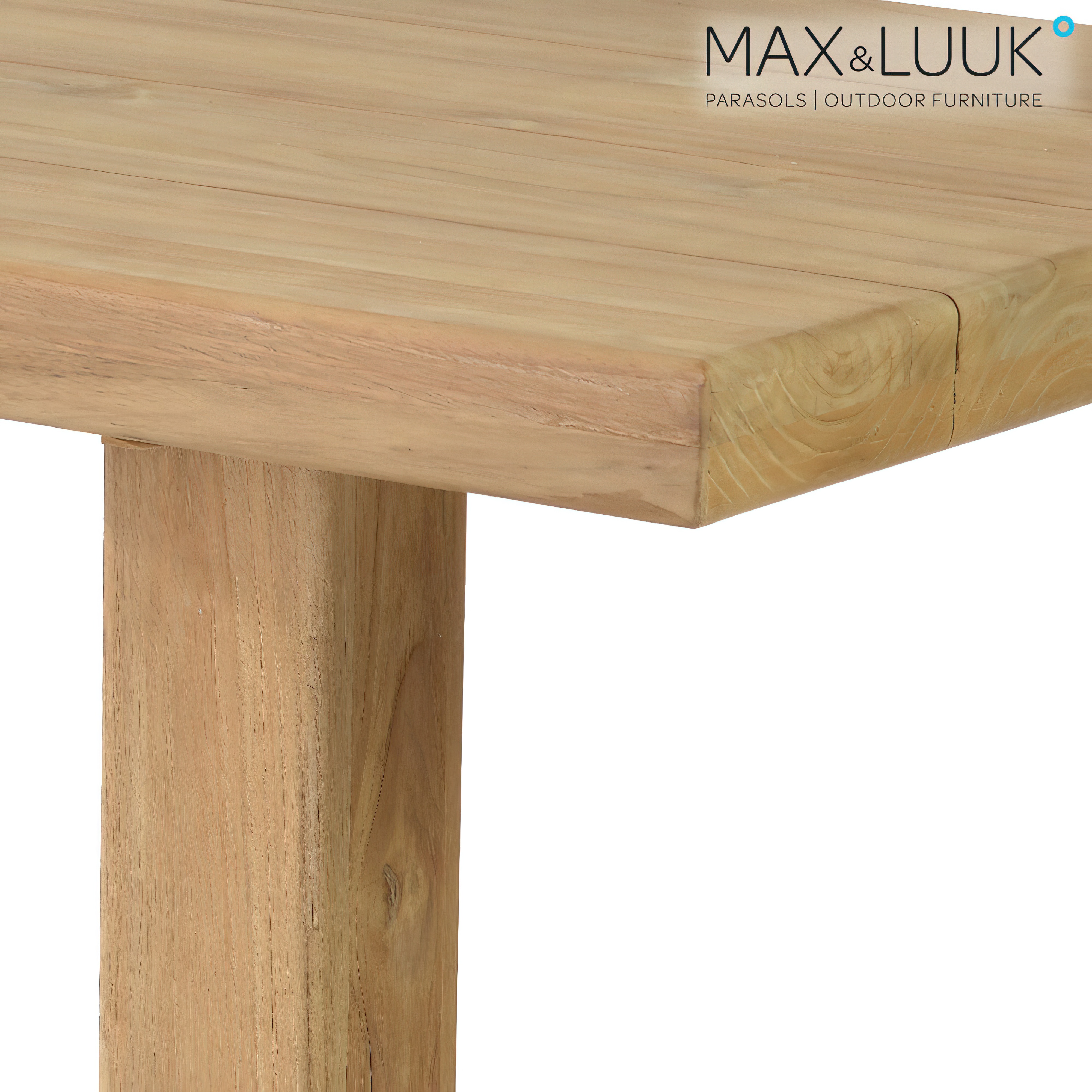 Table de salle à manger d'extérieur carrée en teck - 70x80cm - Max&Luuk - Bruce Table de salle à manger
