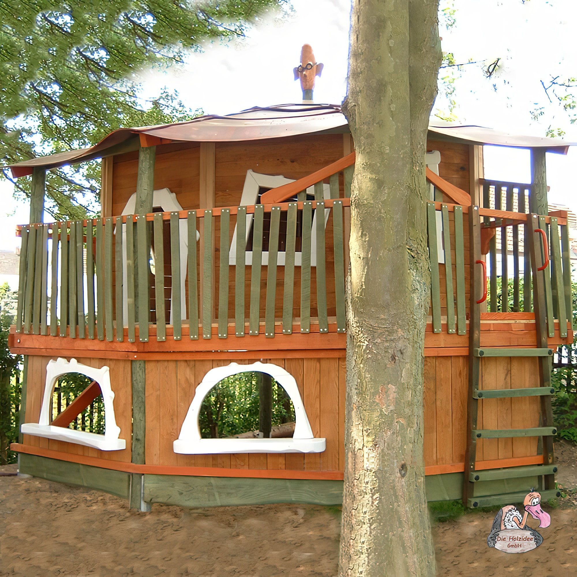 Cabane en bois unique pour les jeux d'imagination des enfants - Cabane Habakuk