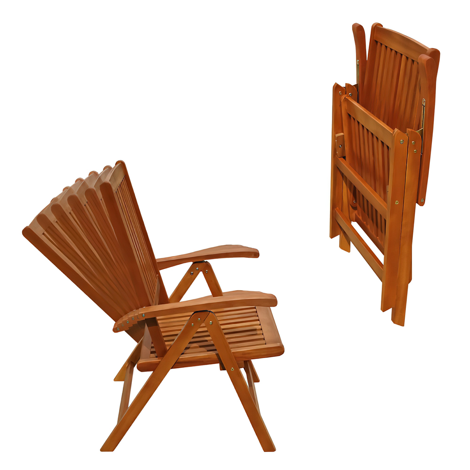 Bel ensemble de 6 sièges en bois avec coussins et table à rallonge - Acerosae 6-sièges coussins / Orange