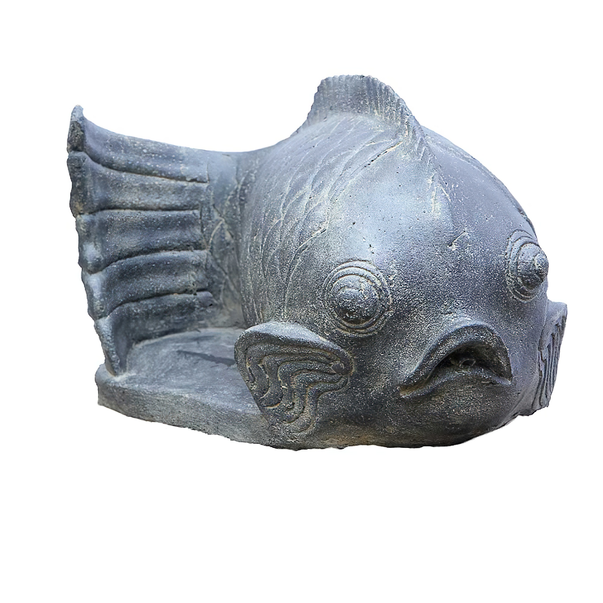Poisson en pierre comme jeu d'eau - Junko