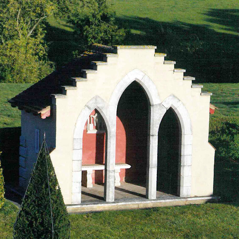Arc gothique en kit en pierre pour ruines - Raleigh Manor / Portland Blanc