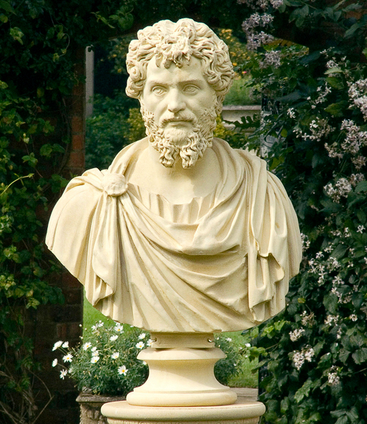 Buste antique en pierre Romain - Septimus Severus / Portland