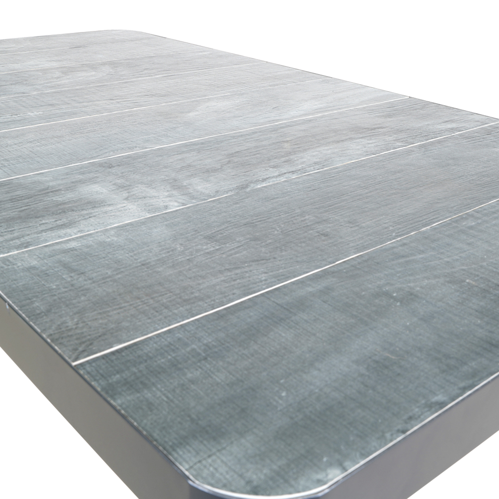 Anthracite Aluminium Outdoor Table à manger avec plateau céramique - Grona / 74x160x90cm (hxlxp)