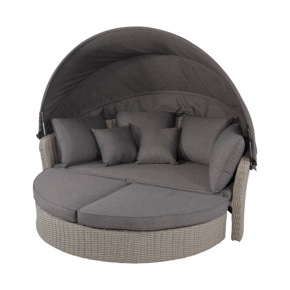 Daybed Outdoor avec fonction canapé et hotte - Lit de jardin Marando