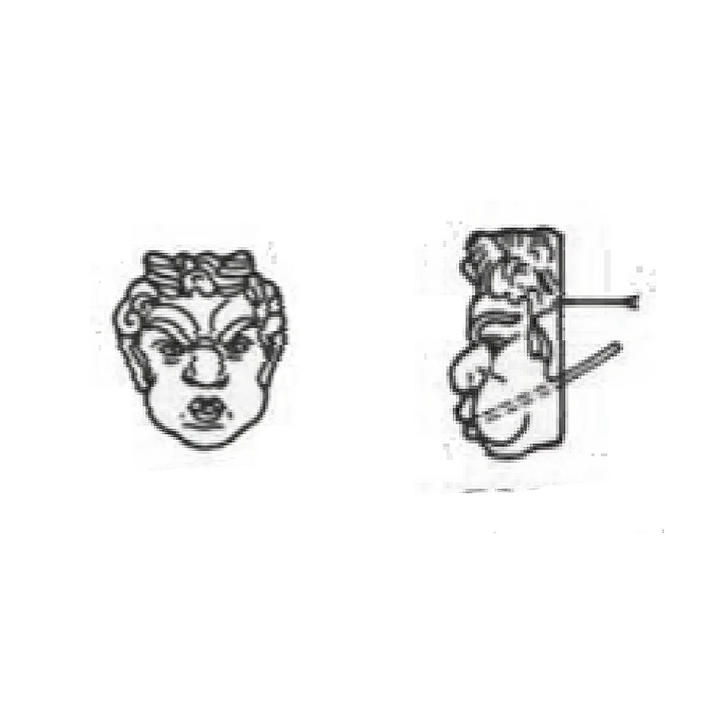 Gargouille antique diable - Grinchwood / Portland blanc
