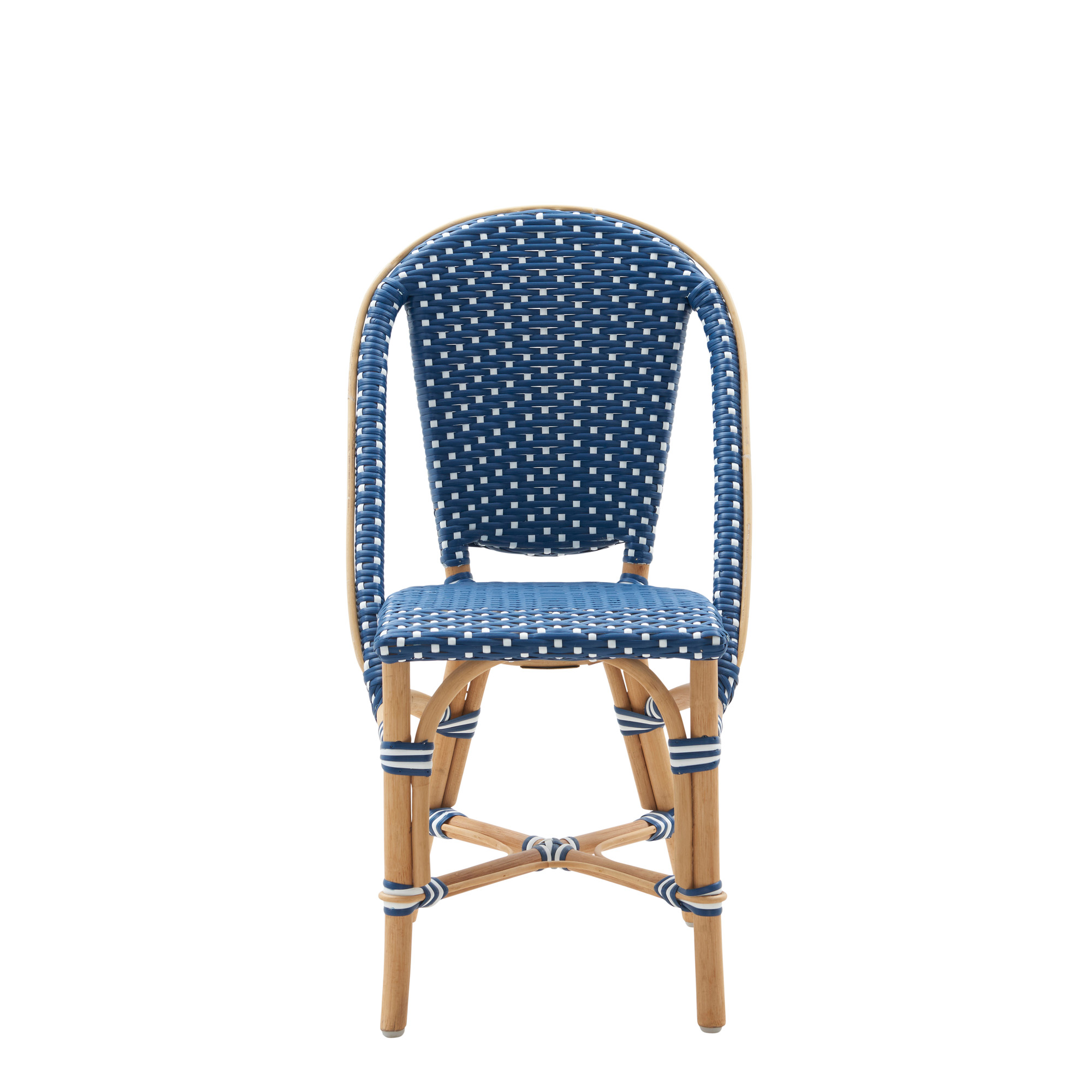 Chaise en rotin tressé bleu pour enfants - Chaise pour enfants Lotti