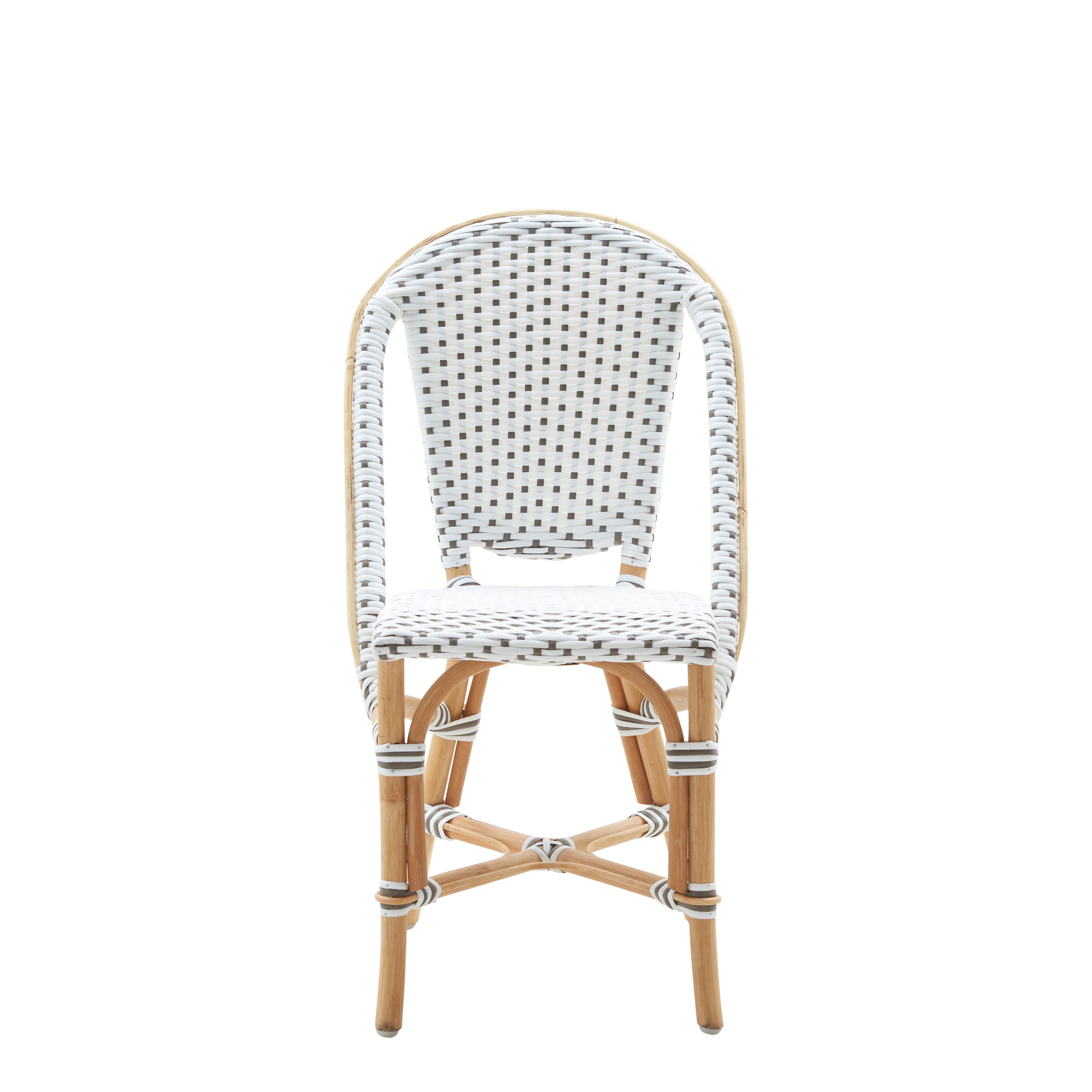Chaise pour enfant blanche en rotin pour la terrasse - Chaise pour enfant Lotti