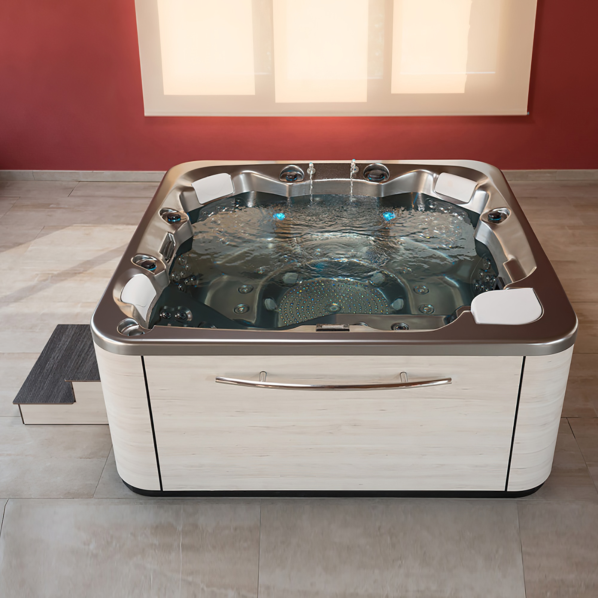 Puissant jacuzzi de jardin pouvant accueillir 6 personnes - Sahira