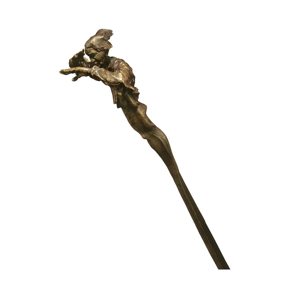 Philosophe sculpture en bronze de l'artiste - Homme formidable