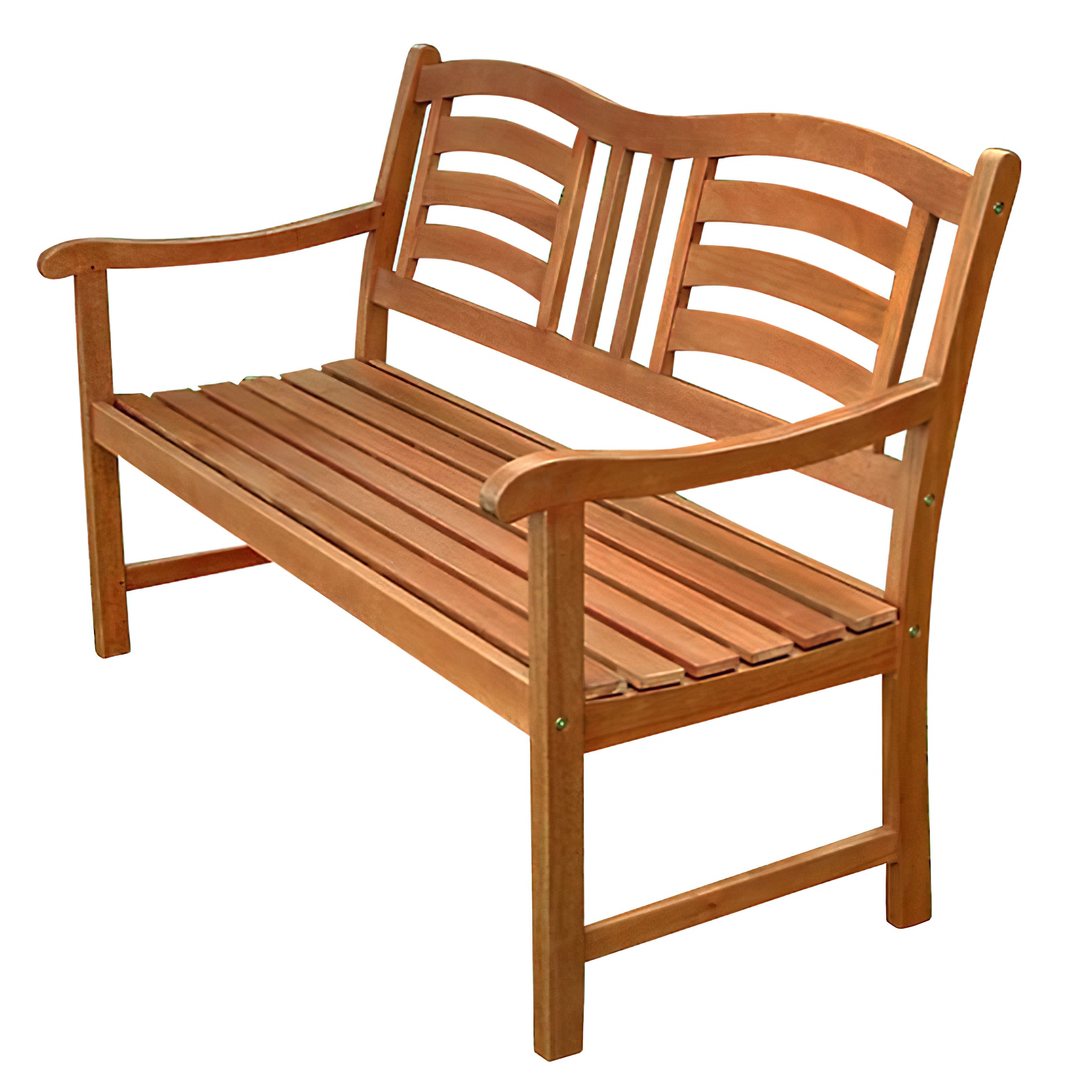 Banc 2,5 places résistant aux intempéries pour le jardin et le parc - Bois - Camaldulensis Banc