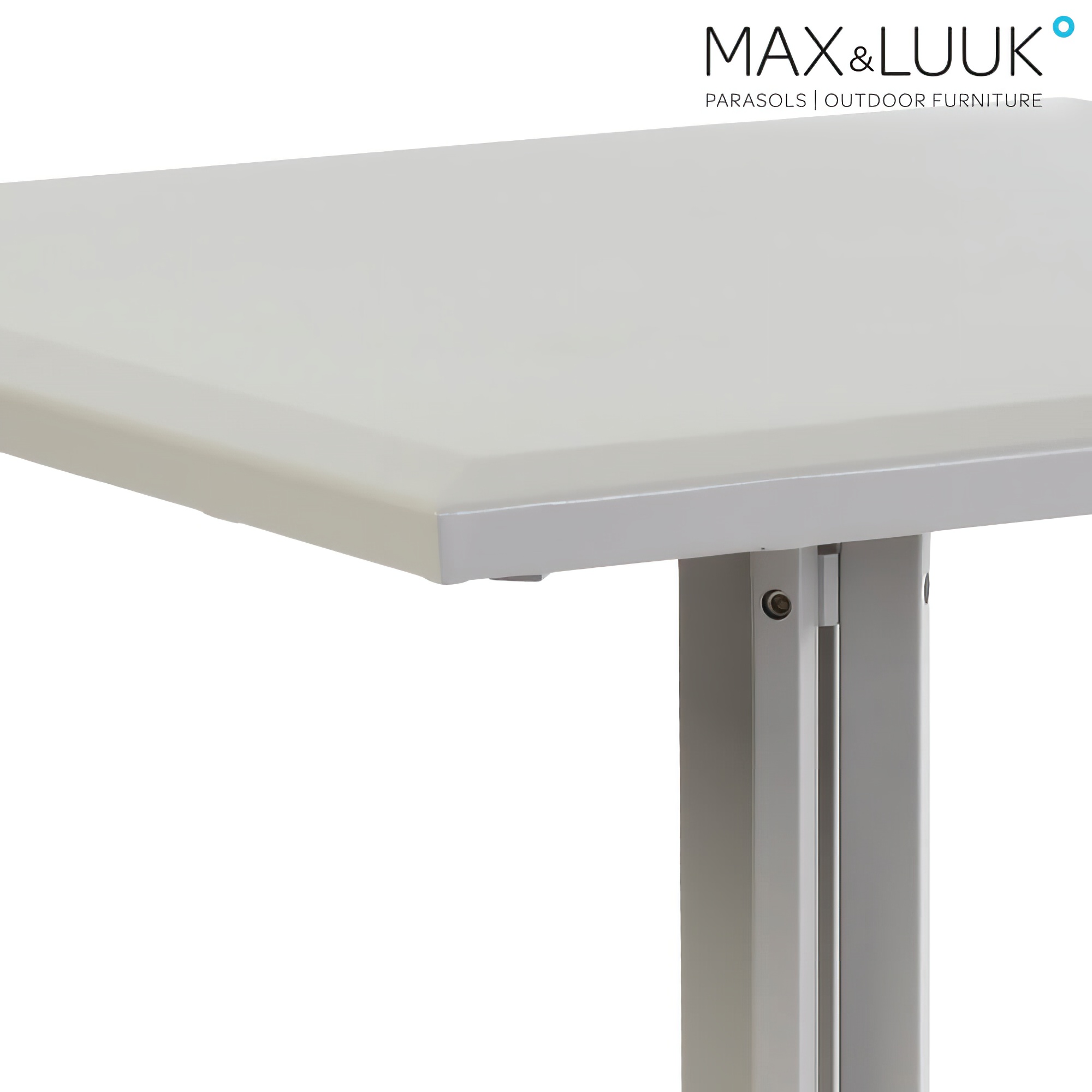 Petite table de jardin carrée de Max&Luuk - Aluminium - moderne - 70x70cm - Stripe Table de jardin