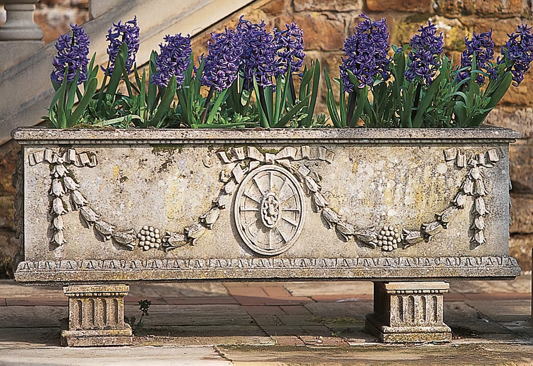 Bac à fleurs antique grand XXL - Ickwell Park / Terracotta