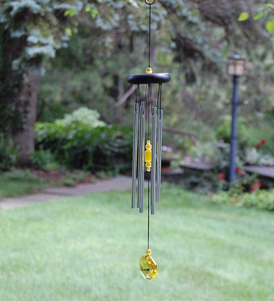 Carillon éolien à suspendre Woodstock Chakra Chime - Citrin
