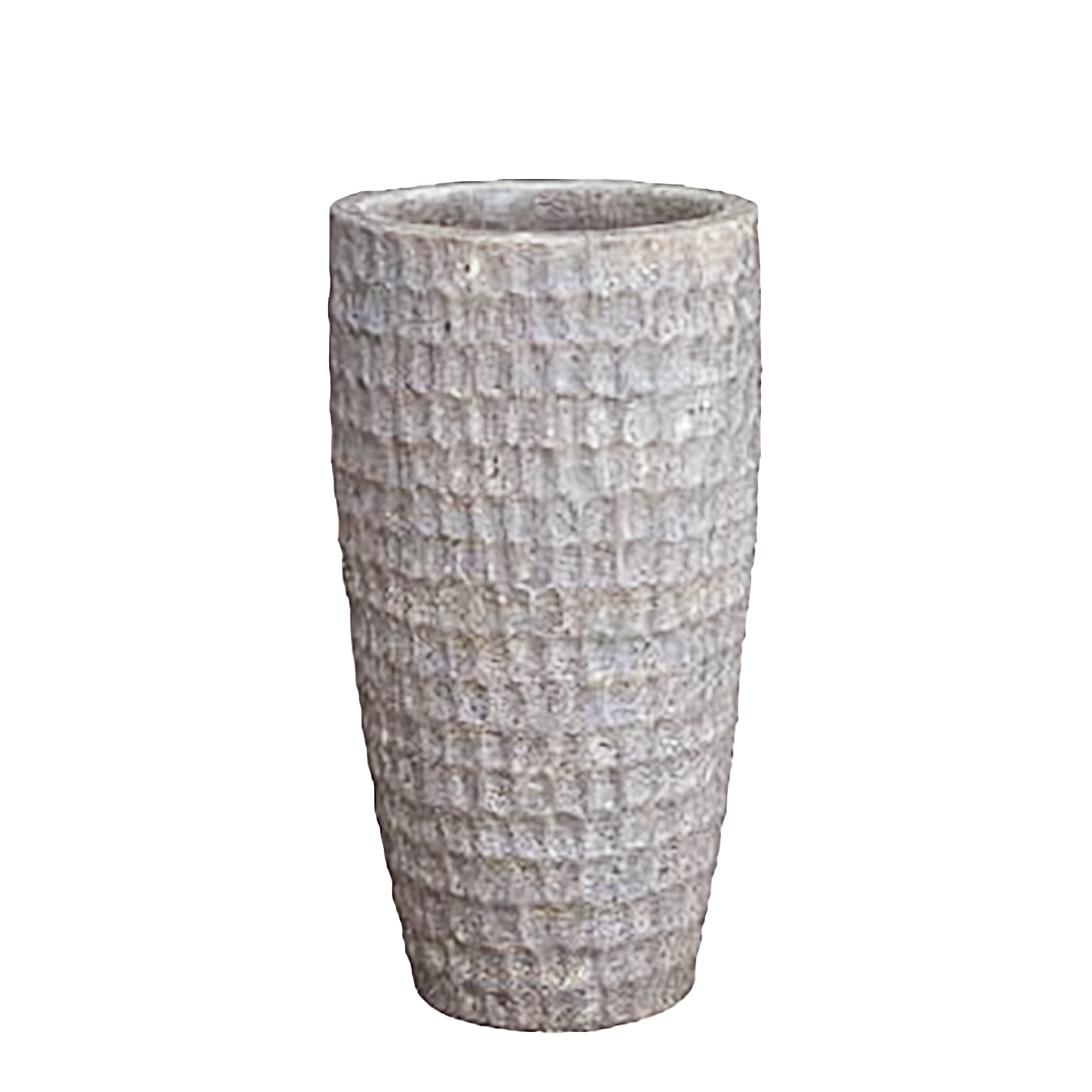 XXL Vase de jardin au design antique - Céramique - Eliam / 74x38cm (HxDm) / Blanc