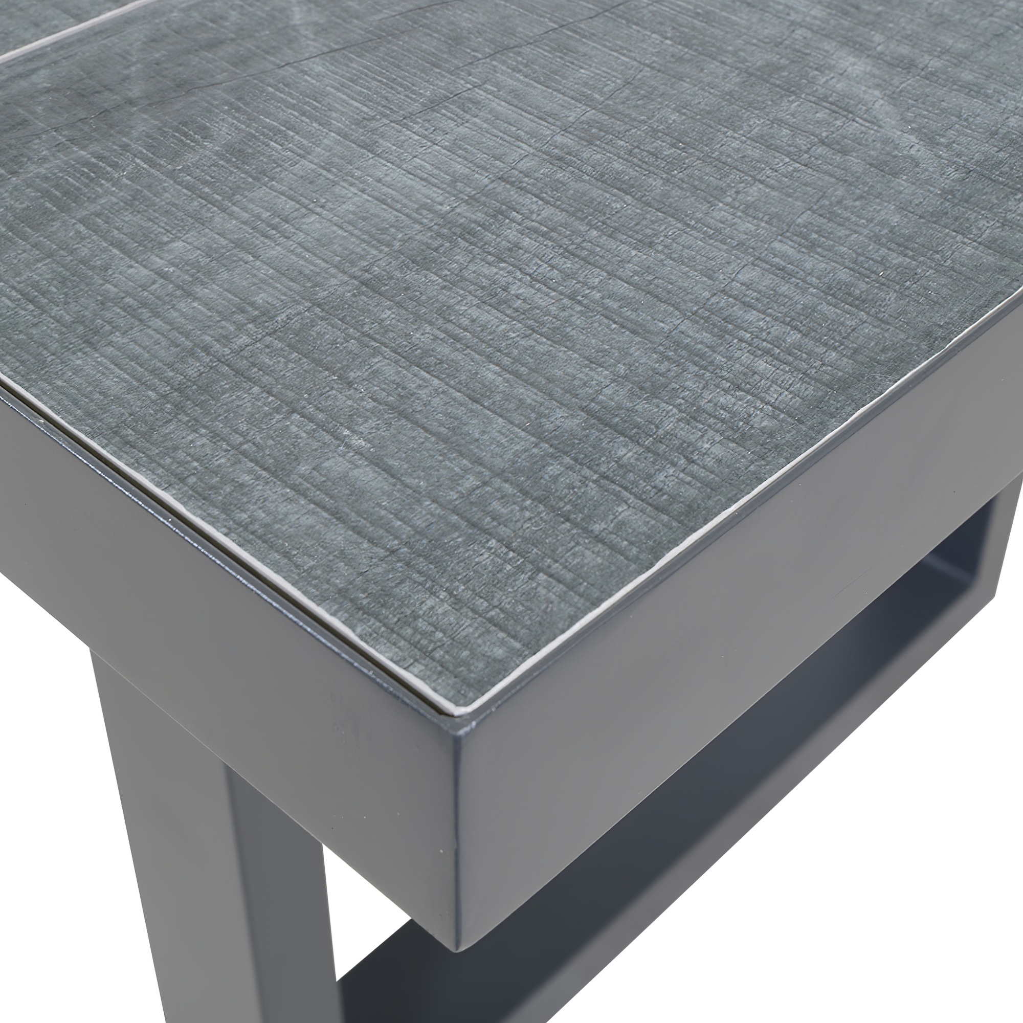 Table de jardin classique 140cm en aluminium et plateau céramique - Grimani