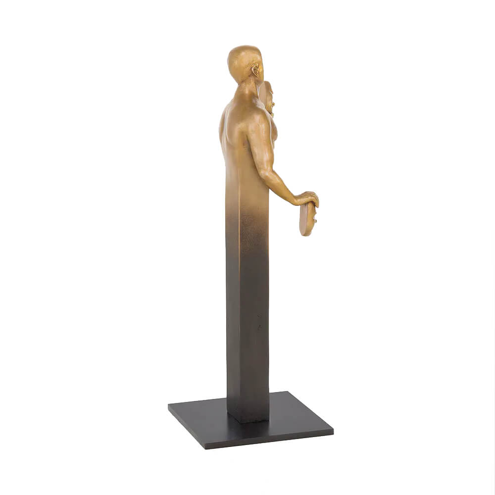 Buste bronze limité Homme aux multiples visages - Volte face