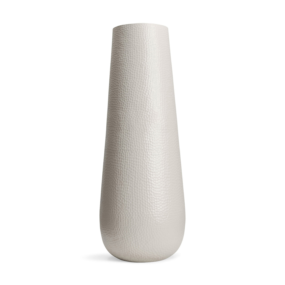 Vases de jardin en aluminium ronds et élégants en set de 3 - Louis Set Sand