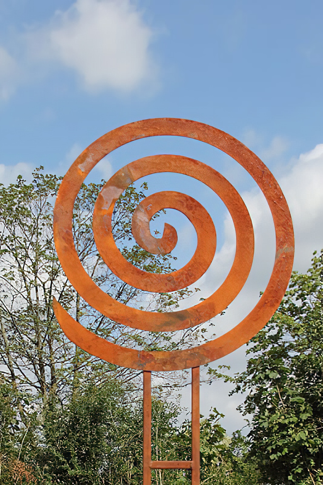Sculpture de jardin design moderne en fer - Sculptura Spiralis II