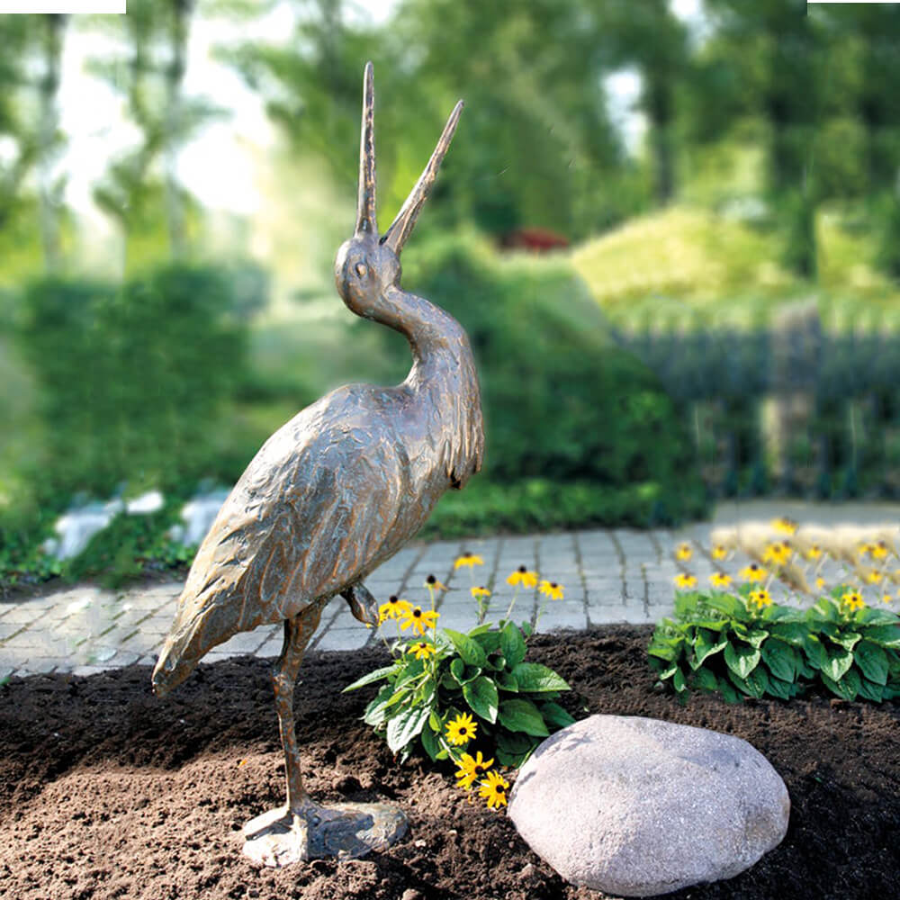 Édition limitée - Cigogne Figurines d'oiseaux en bronze - Set de cigognes