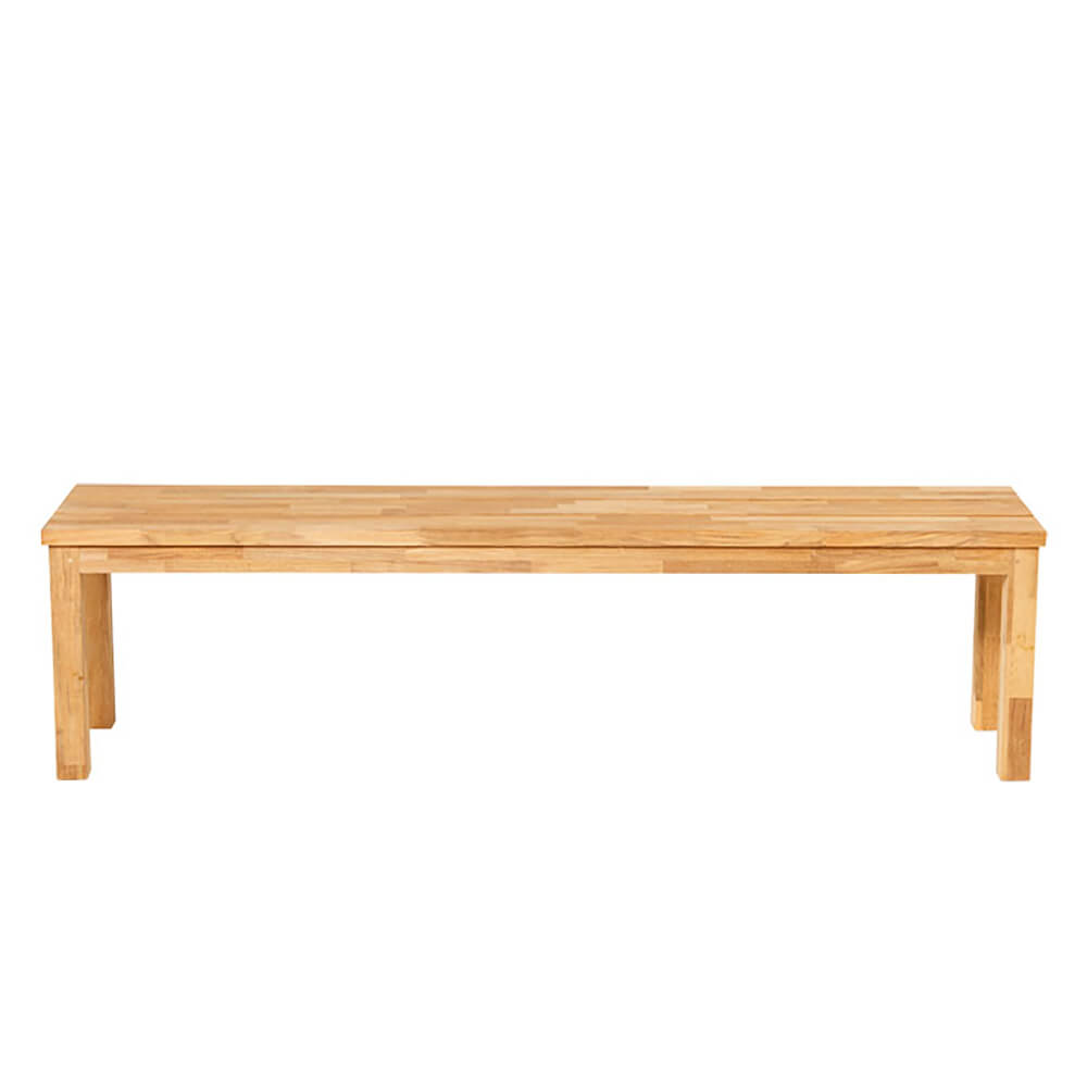 Banc de jardin en teck sans dossier - moderne - Finn Banc