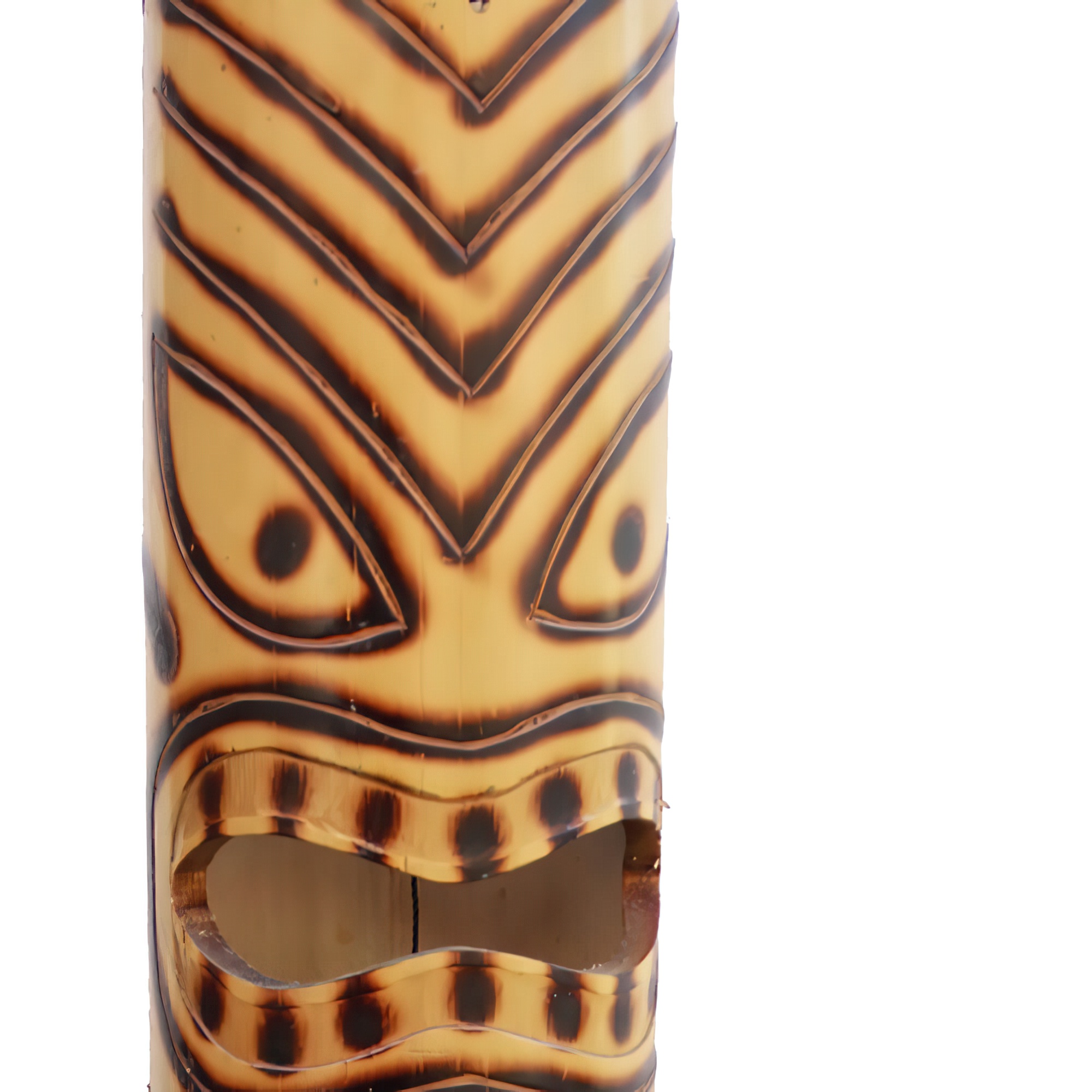 Carillon éolien unique au design tiki en bois de bambou - Wayan