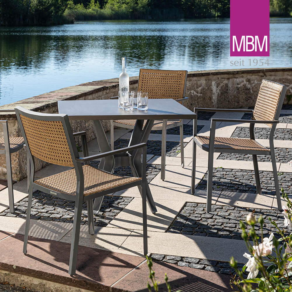Chaise de jardin résistante aux intempéries de MBM - Fauteuil Vienna