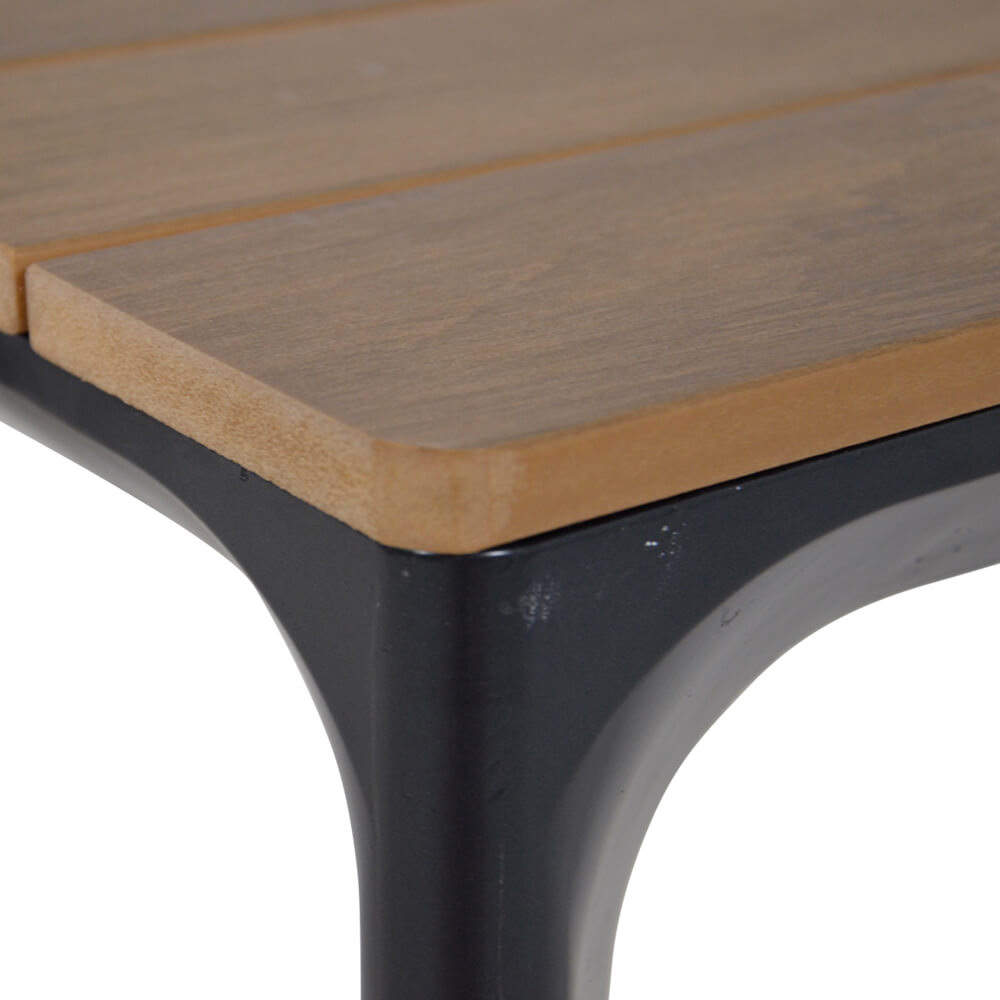 Table de jardin avec châssis en aluminium - brun/anthracite - Table Turin / 74x200x90cm (HxLxP)