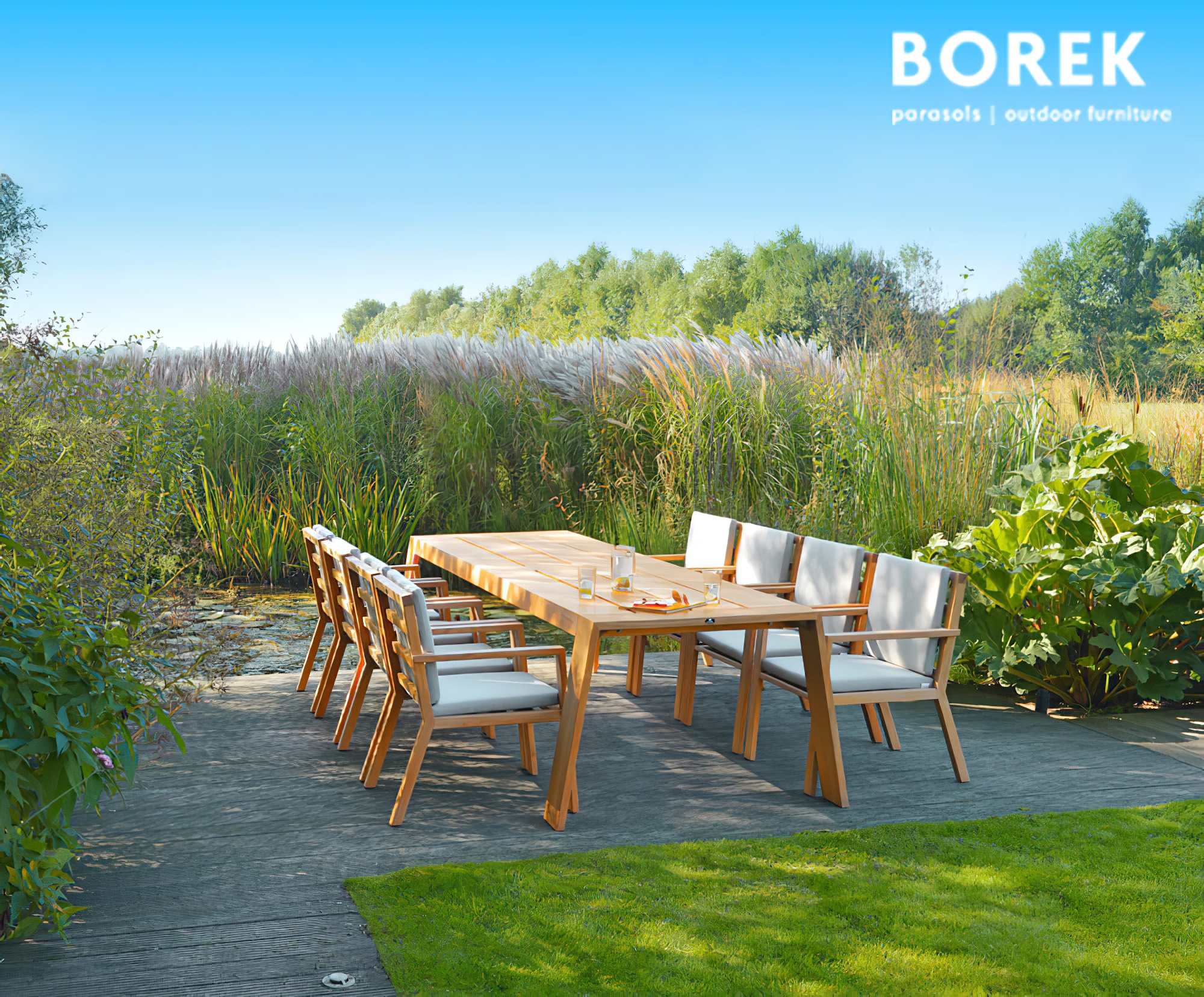 Outdoor Coussin pour chaise de jardin de Borek - Viking Coussin d'assise / Cocoa
