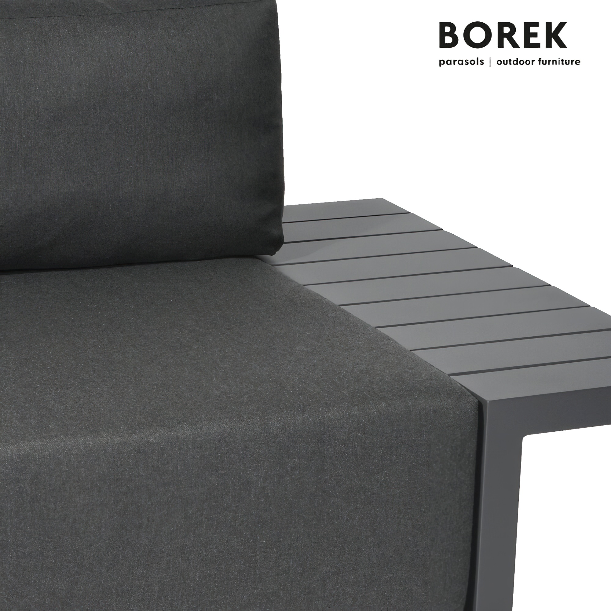 Borek Module de salon pour le jardin - moderne - aluminium - avec coussins - Murcia module d'assise gauche / blanc
