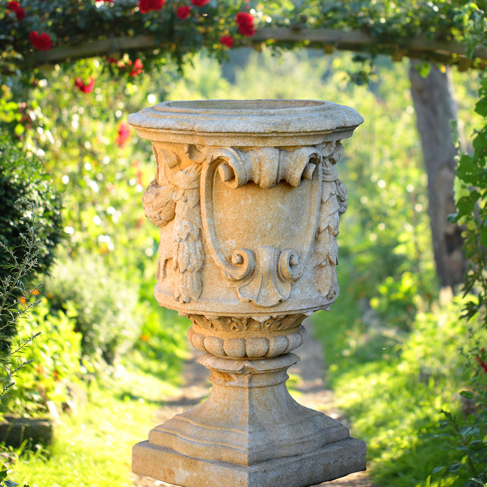 Grande jardinière historique - Verona / Gris antique