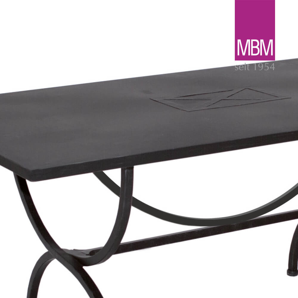 Table de jardin stable en fer forgé - 160x90cm - MBM - Table Medici