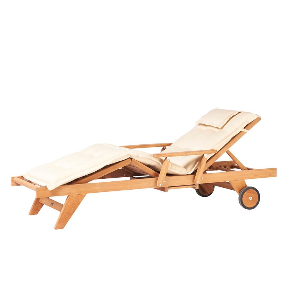 Bain de soleil moderne en teck - Elsie Bain de soleil