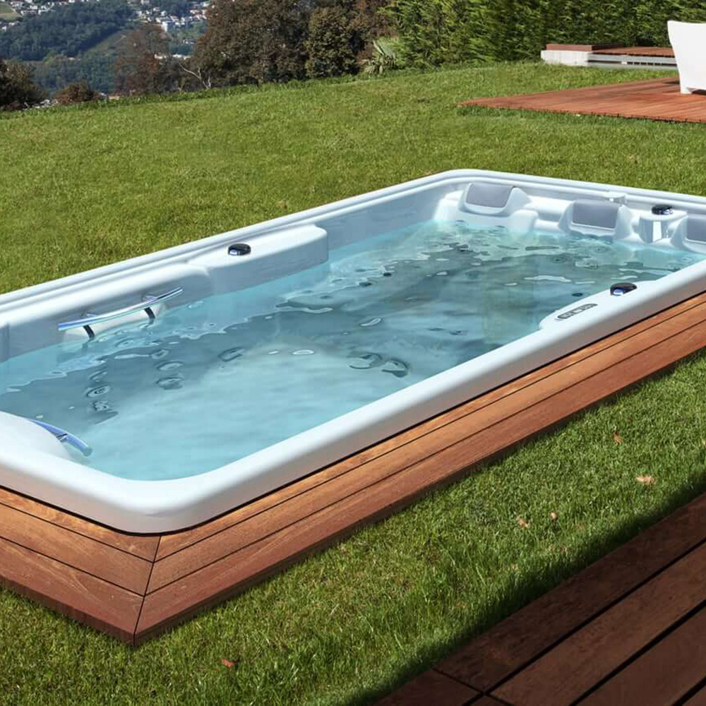 Grand spa de nage extérieur avec fonction de massage pour la maison - Husani / autoportant