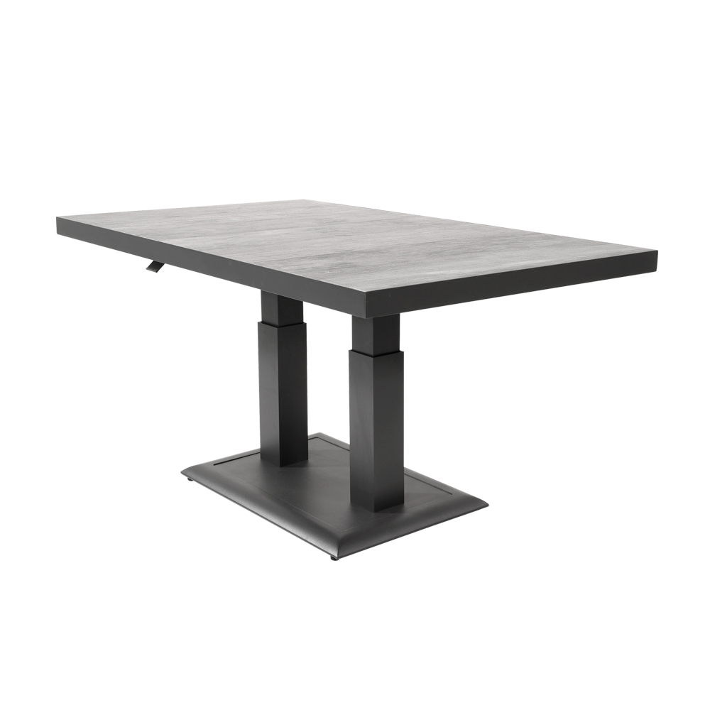 Table de jardin 140cm réglable en hauteur 50/72cm - Grelana