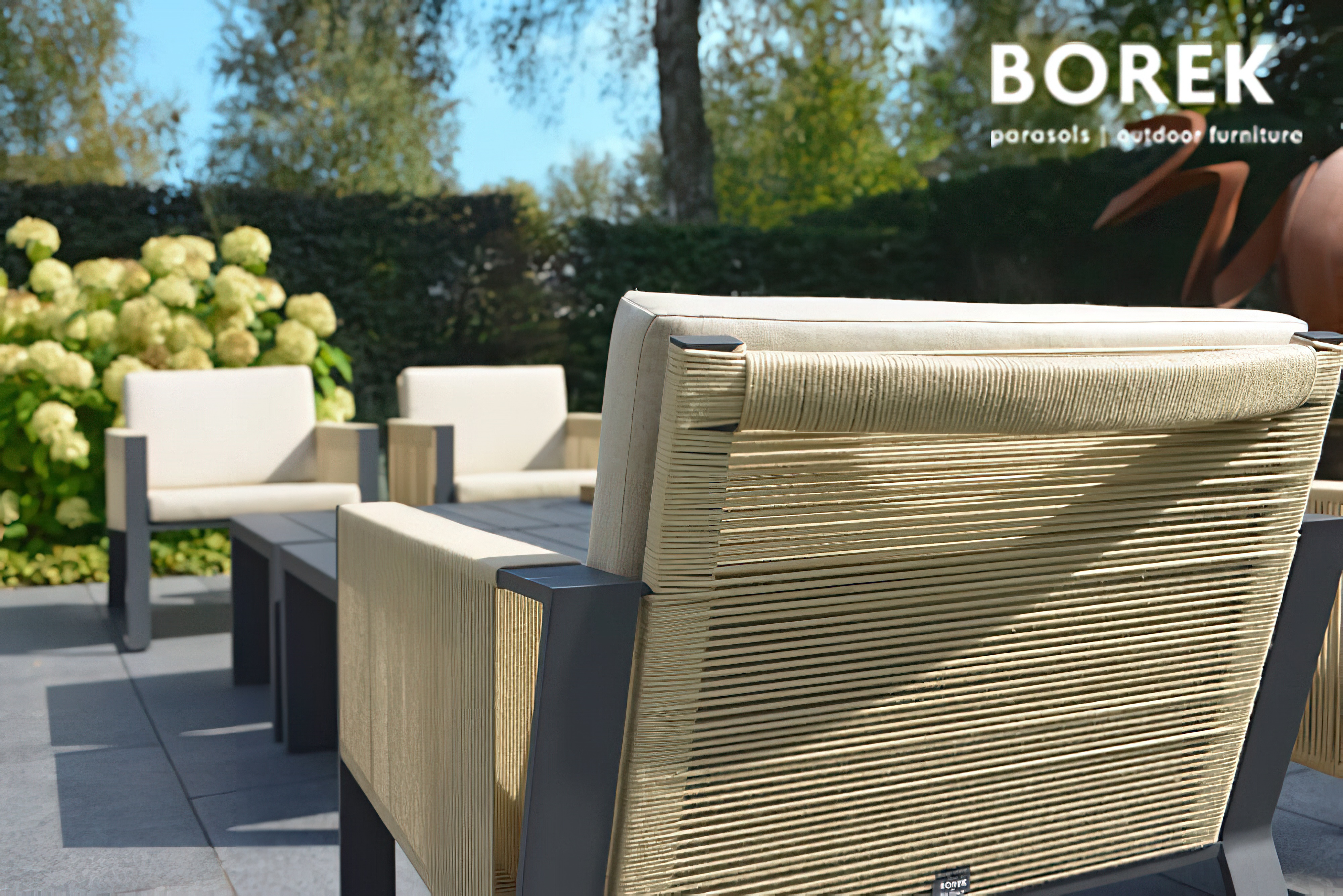 Coussin pour chaise de jardin de Borek - gris - Polyacrylique - Modena Sitzkissen / nur Sitzpolster / Grau