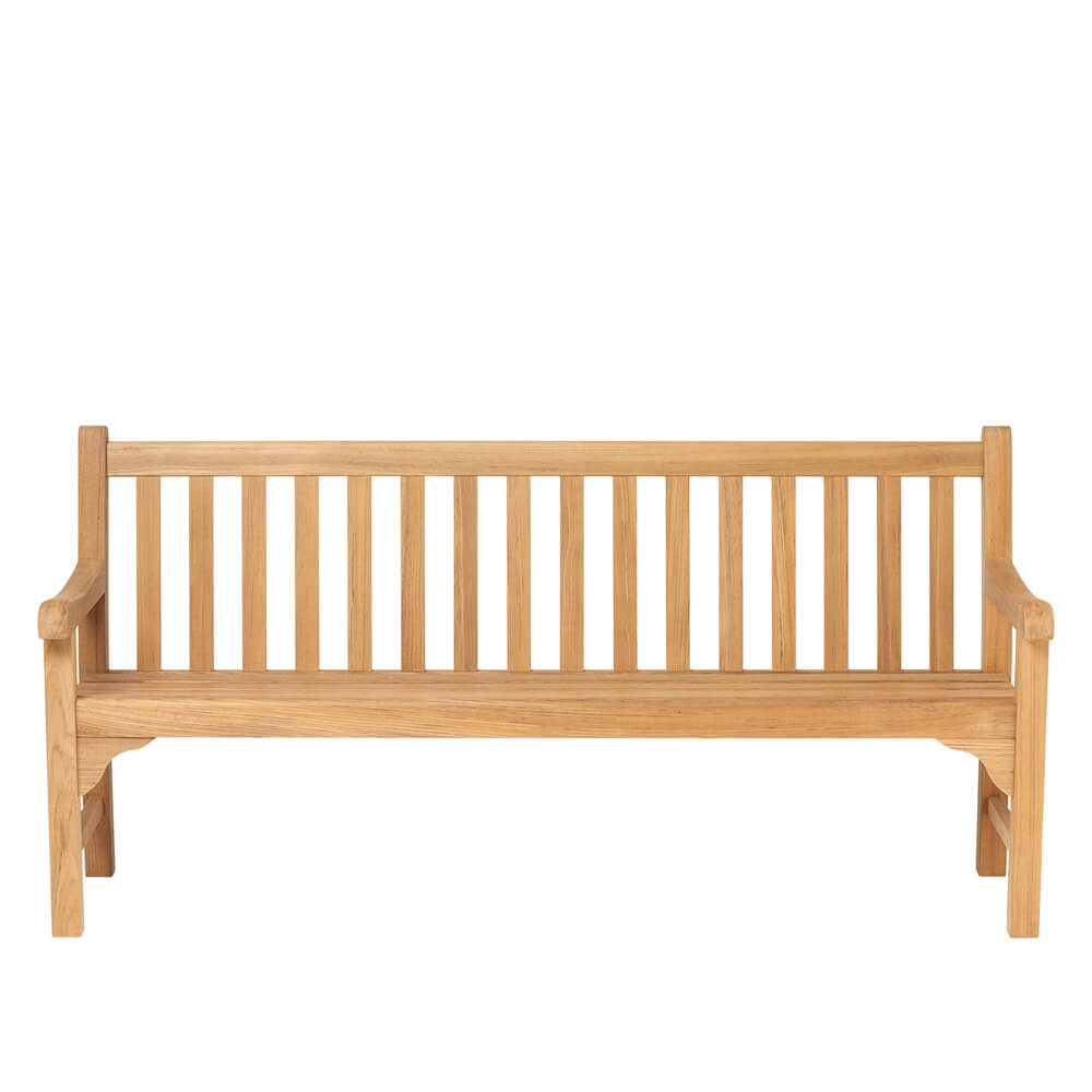 Banc de jardin en teck aux formes parfaites - Rosie Banc de jardin / 88x155x66cm (hxlxp)