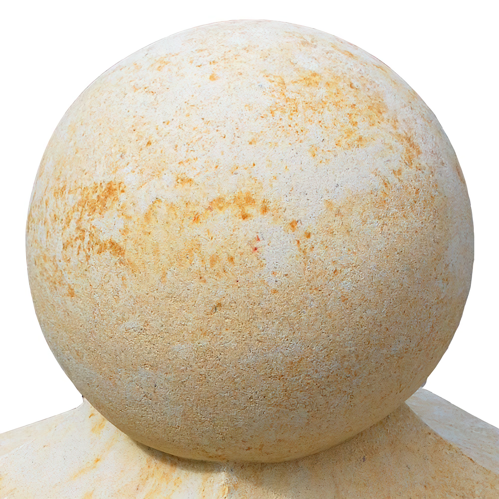 Ornement de pilier de mur avec boule / sable