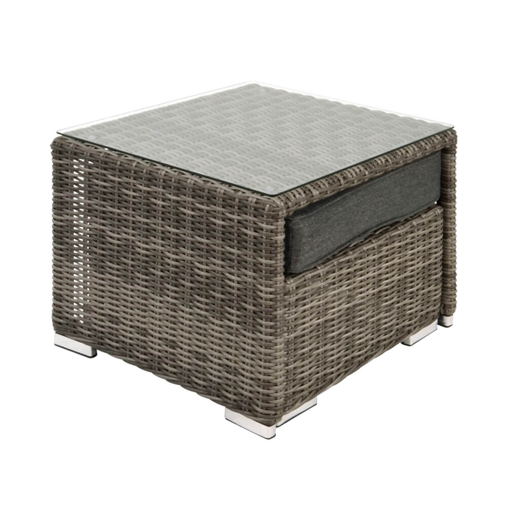 Set pratique de tabourets et de tables en rotin - Lounge-Set Pari