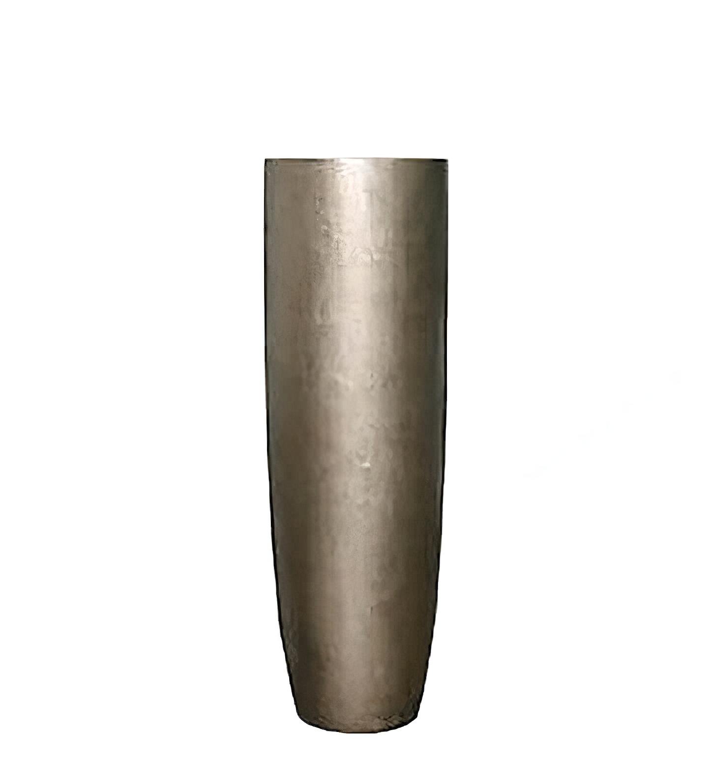Vase pour plantes d'intérieur en polystone - Bronze - Avec insert - Rond - Teodros / 150x48cm (HxDm) / avec indicateur de niveau d'eau